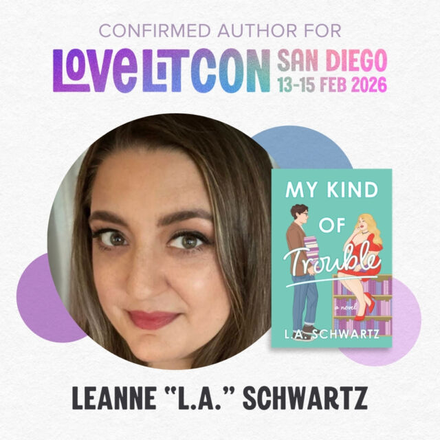 📣 Author Signing Alert! 📚✨
We're thrilled to announce that Leanne "L.A." Schwartz, author of My Kind of Trouble, is officially joining the lineup at LoveLitCon! 💖🎉

Get ready to meet the mind behind your next bookish obsession. Trouble never looked so good! 😉

#LoveLitCon #AuthorSigning #LAschwartz #MyKindOfTrouble #RomanceReaders #BookishEvent #MeetTheAuthor