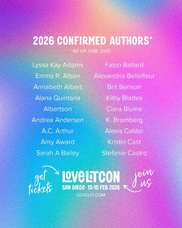 📚✨ AUTHOR ANNOUNCEMENT DROP ✨📚

The wait is over—our incredible LoveLitCon 2026 author lineup is HERE! 

💕 From swoony romance to laugh-out-loud rom-coms, and unforgettable drama…these authors are ready to sign your books, chat with readers, and bring the magic to San Diego next Valentine’s weekend! 💘

BUT… we’re not done yet! We still have a few surprise authors up our sleeve. Dare to guess who’s coming? 🤫

GIVEAWAY TIME!
 Tag your book bestie in the comments and take a wild guess at one of our upcoming author announcements. You’ll be entered to win a book (or two) from one of the authors we’re announcing later this week! 🙌

Let the guessing (and fangirling) begin! 
 📍 Feb 13–15, 2026 | San Diego 🎟️ Tickets on sale now!

#LoveLitCon #RomanceAuthors #AuthorSigning #RomanceReaders #BookishEvents #BookBesties #BookGiveaway #BookConvention #GuessTheAuthor #LoveLitCon2026 #BookstagramFun