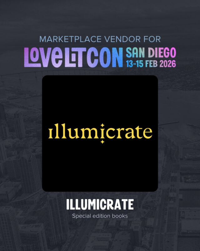 ✨ VENDOR ANNOUNCEMENT ✨

We’re beyond excited to welcome the magically curated @Illumicrate to the LoveLitCon 2026 Marketplace! 💛📦

If you love stunning special edition books, exclusive fandom merch, and bookish boxes that feel like pure magic, you’re going to LOVE what Illumicrate is bringing to San Diego this February! ✨📚

Come shop their beautiful collection in person, meet fellow fans, and maybe even snag something extra special that can be delivered right to your door. 👀

📍 Feb 13–15, 2026 | San Diego
🎟️ Tickets on sale now!

#LoveLitCon #Illumicrate #RomanceReaders #BookishVendors #SpecialEditionBooks #BookishMerch #RomanceConvention #BookLoversUnite #LoveLitCon2026