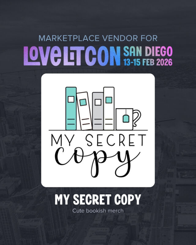 ✨ VENDOR ANNOUNCEMENT ✨

We’re thrilled to announce My Secret Copy will be joining the LoveLitCon Marketplace! ✨

Want to create a fun, happy reading experience? Look no further than My Secret Copy to grab some of the best apparel and accessories. They are coming to San Diego for LoveLitCon and we can’t wait to see what fun merch they’ll be bringing to the marketplace! 

📍 LoveLitCon 2026 – San Diego
 🛍️ Marketplace open to all ticket holders
💖Get ready to shop, connect, and indulge in all things romance!

#LoveLitCon #MySecretCopy #BookishAccessories #RomanceReads #BookConvention #SanDiegoEvents #BookLoverVibes #RomanceCommunity #BookstagramMagic
