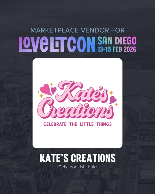 ✨ VENDOR SPOTLIGHT ✨

Say hello to Kate’s Creations—one of the fabulous vendors joining the LoveLitCon Marketplace! 🎉📚

From fun Kindle accessories and magnetic bookmarks to stickers and bookish tote bags, Kate’s Creations is bringing all the cozy, creative vibes your reader heart could ever want. 💕🛍️

Whether you're looking to upgrade your reading nook or grab the perfect gift for your book bestie, you won’t want to miss her table!

📍 Feb 13–15, 2026 | San Diego
🎟️ Tickets available now!

#LoveLitCon #BookishMerch #KatesCreations #RomanceReaders #Bookstagram #BookToteGoals #MagneticBookmarks #KindleAccessories #LoveLitCon2026 #RomanceConventionVibes