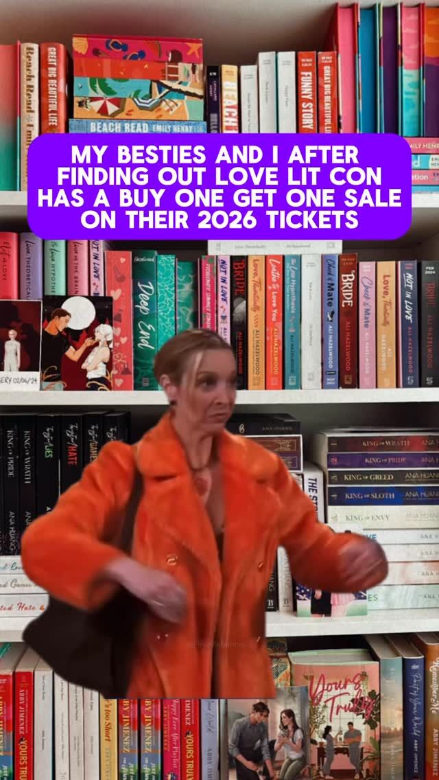 TODAY IS THE DAY!!

Buy ONE LoveLitCon ticket, get one FREE! ❤️

Purchase your tickets (between Wednesday 11/26 thru Sunday 11/30 at 11:59pm Pacific) and receive a unique code* to get an additional ticket for FREE for EACH ticket you purchase! 🤯

Use it for:

🎁 Holiday gifting
💸 Splitting the cost with a friend
📚 Getting your whole book bestie crew together for an unforgettable weekend

This is the time to lock in your spot as our room block is already over 70% full, so don’t wait!

Tag your book besties and make your 2026 Valentine’s weekend plans NOW! 💕

*codes will be sent by 12/1, must be redeemed by 12/14

#LoveLitCon #bookevents2026