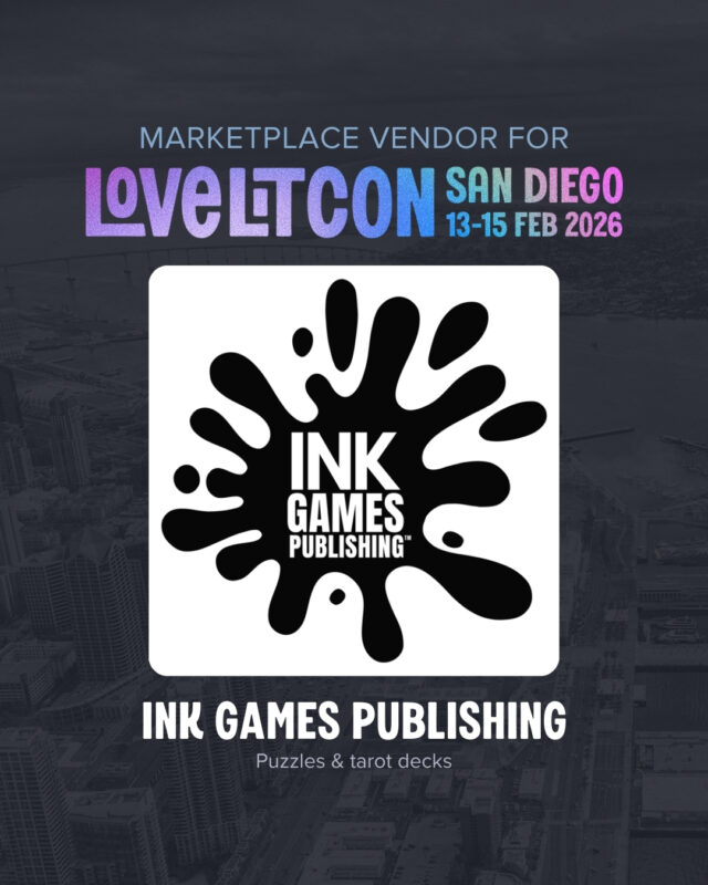 ✨ Vendor Announcement! ✨

We’re excited to welcome INK Games Publishing as a vendor at LoveLitCon! 🎉

@inkgamespublishing will be joining us in the LoveLitCon Marketplace with a fun mix of puzzles and tarot decks, perfect for book lovers who enjoy a little magic, mindfulness, and hands-on fun. Be sure to stop by their booth and check out all the unique goodies they’re bringing to the weekend.

We look forward to having them with us in San Diego! 💖

#LoveLitCon #LoveLitCon2026 #VendorAnnouncement #INKGamesPublishing #TarotDecks #Puzzles #BookishMarketplace #RomanceReaders